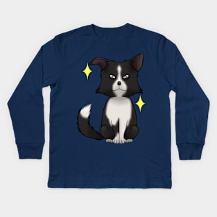 Border Collie Kids Long Sleeve T-Shirt